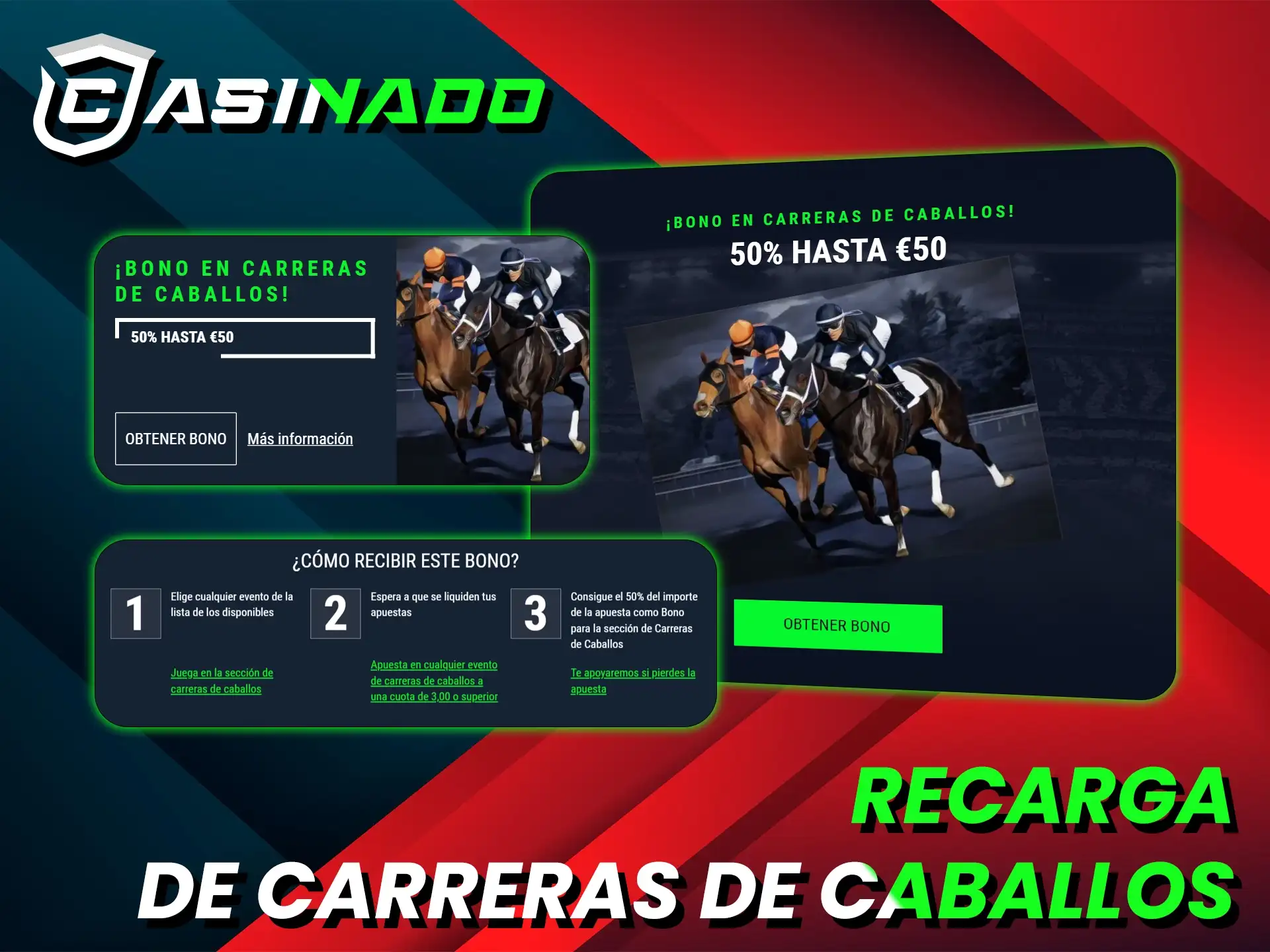 Disfruta de las promociones especiales de carreras de la plataforma oficial Casinado.