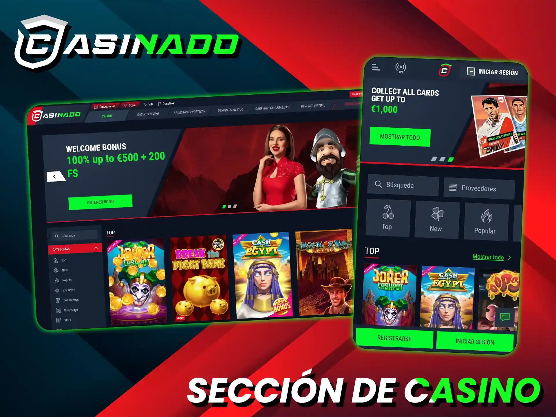 Disfruta de los juegos de casino en el sitio web oficial del Casinado.