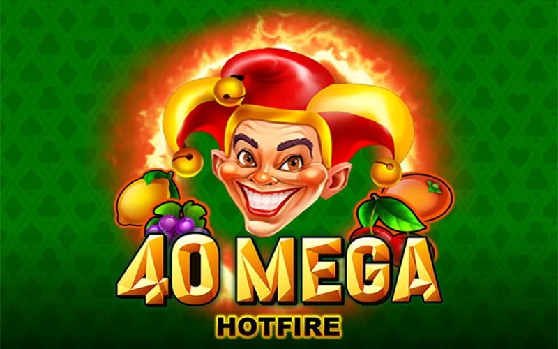 Gira las líneas con frutas ardientes en 40 Mega Hotfire y gana botes en Casinado.