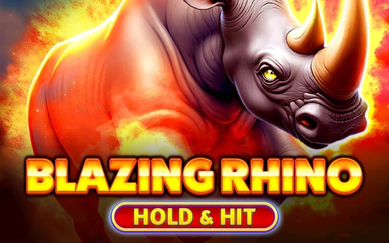 Consigue premios explosivos en Blazing Rhino - Hold & Hit en Casinado.