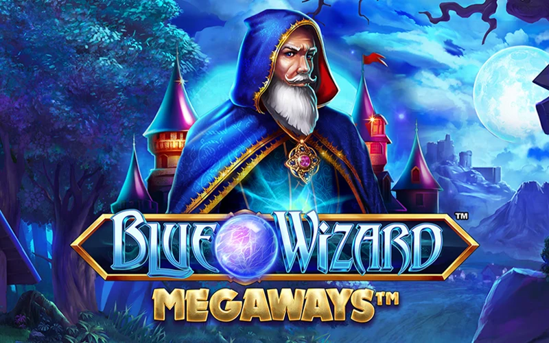 Invoca el poder mágico de Blue Wizard para premios épicos en Casinado.