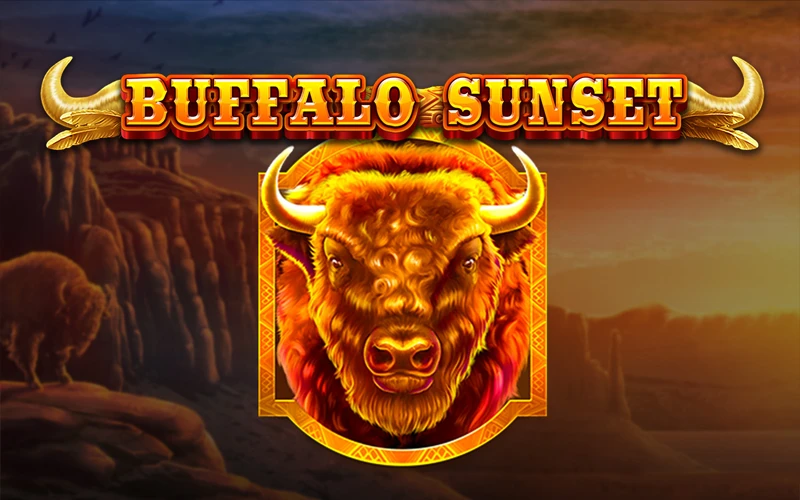 Atrapa los comodines salvajes para ganar a lo grande en Buffalo Sunset en Casinado.