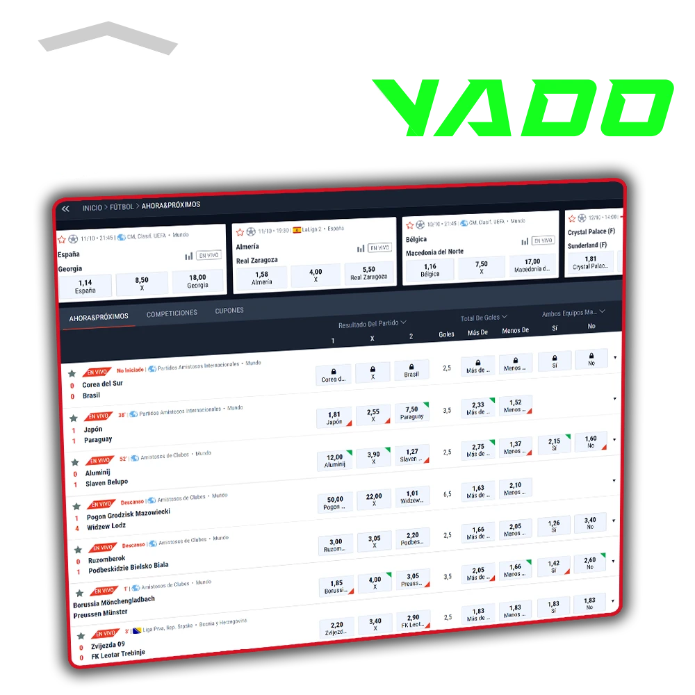 Apuesta en fútbol y otros deportes con un gran bono de bienvenida de Casinado.