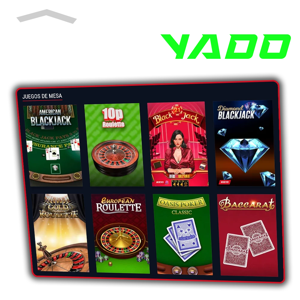 Juega a los juegos de mesa de Casinado con grandes bonificaciones.