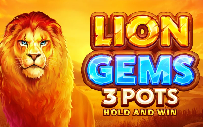 Caza los grandes botes en Lion Gems 3 Pots solo en Casinado.