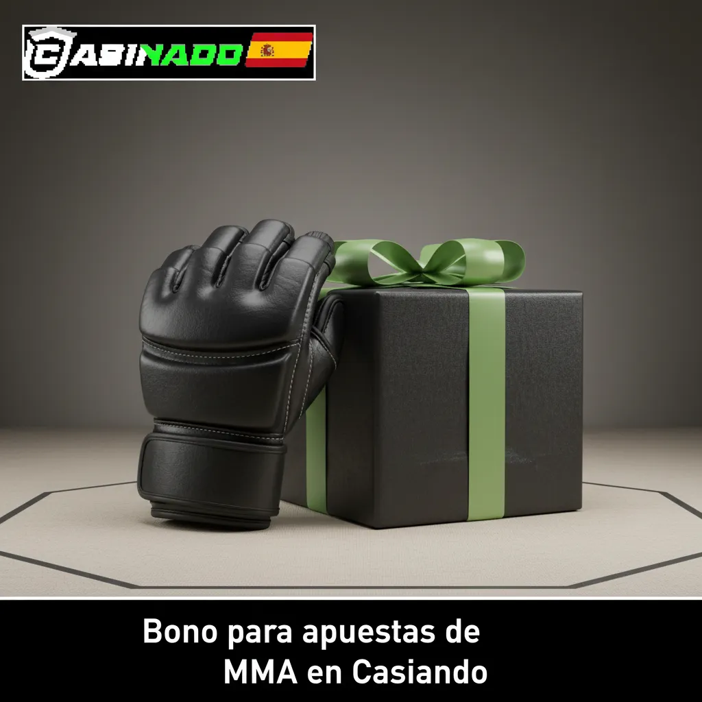 Banner de bono para apuestas de MMA en Casinado: promos tras verificación y 30 días, con cuotas y límites aplicables.