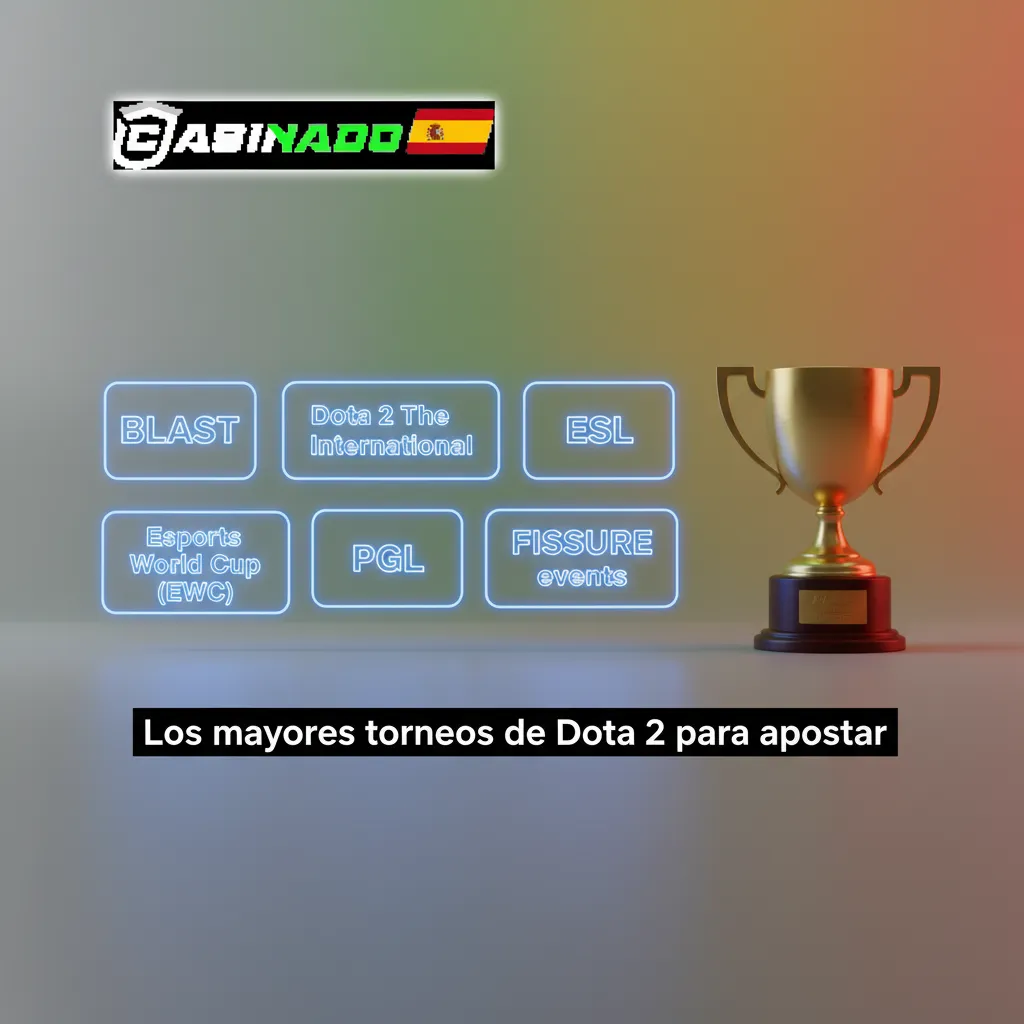 Collage de torneos de Dota 2: TI, BLAST, ESL, EWC, PGL y FISSURE, con calendario y cuotas para apostar (Bo1-Bo5).