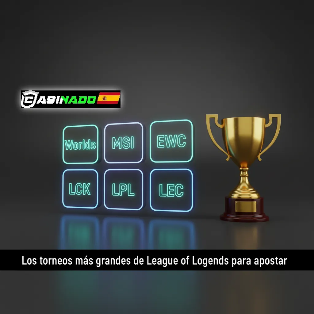 Gráfico de torneos de LoL: Worlds, MSI, EWC, LCK, LPL y LEC; calendario para apostar durante todo el año.