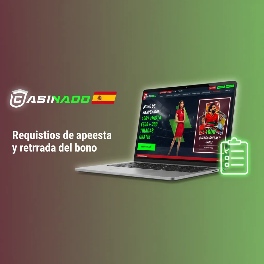 Requisitos de apuesta y retirada del bono: efectivo y bono, slots 100%, mesa 10%, vivo 0%, 30 días, retiro pierde bono.