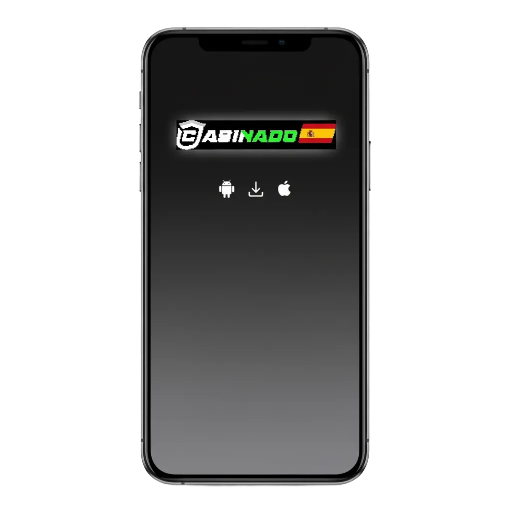 Anuncio de la app Casinado para Android e iOS: casino y apuestas con bono 100% hasta 500€ + 200 giros. 18+ España.