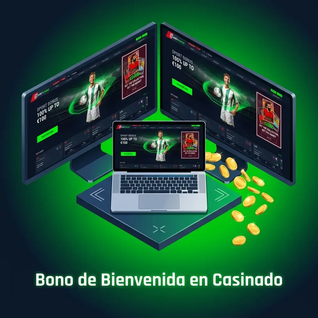 Bono de bienvenida Casinado: 100% hasta 500 EUR y 200 giros gratis con depósito mínimo de 20 EUR