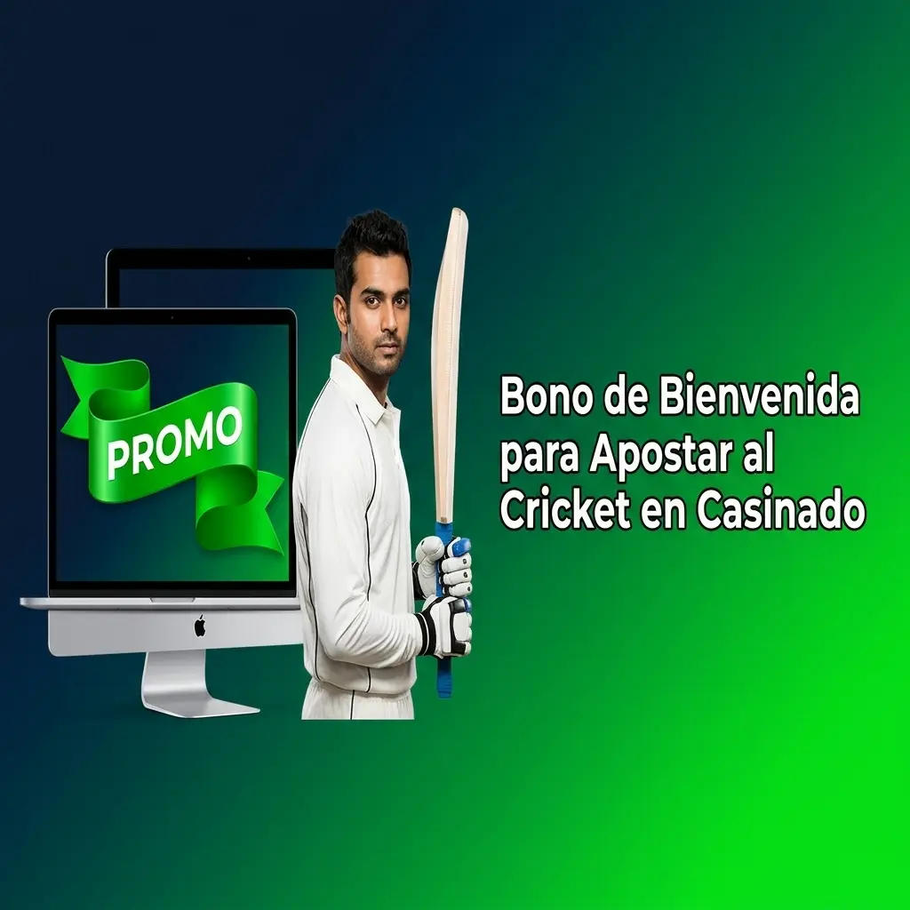 Bono de bienvenida 100% hasta 500 EUR con 200 giros gratis en Casinado para apuestas de cricket