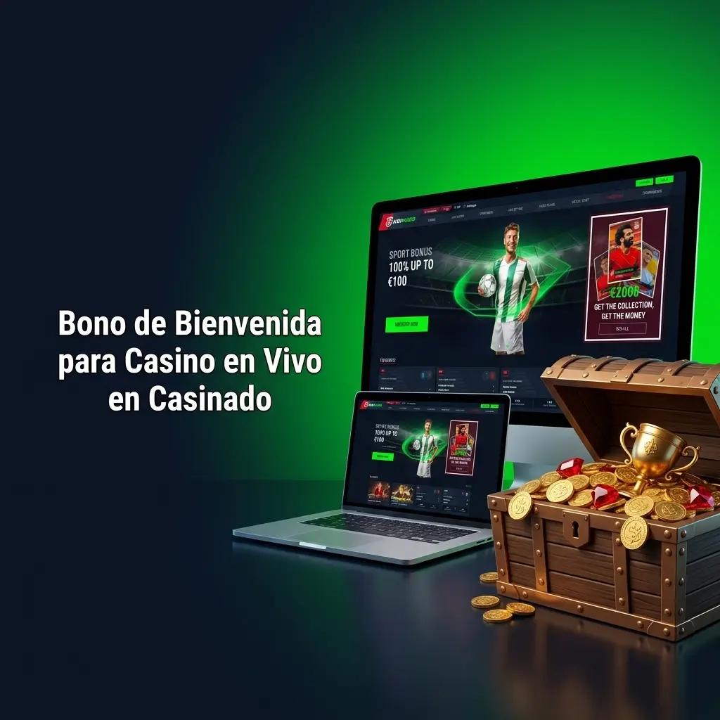 Bono de bienvenida Casinado: 100% hasta 500 EUR y 200 giros gratis para casino en vivo desde España