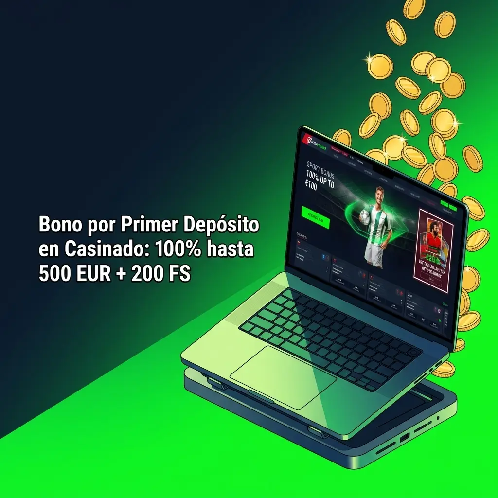 Bono bienvenida Casinado: 100% hasta 500 EUR y 200 giros gratis con depósito mínimo de 20 EUR