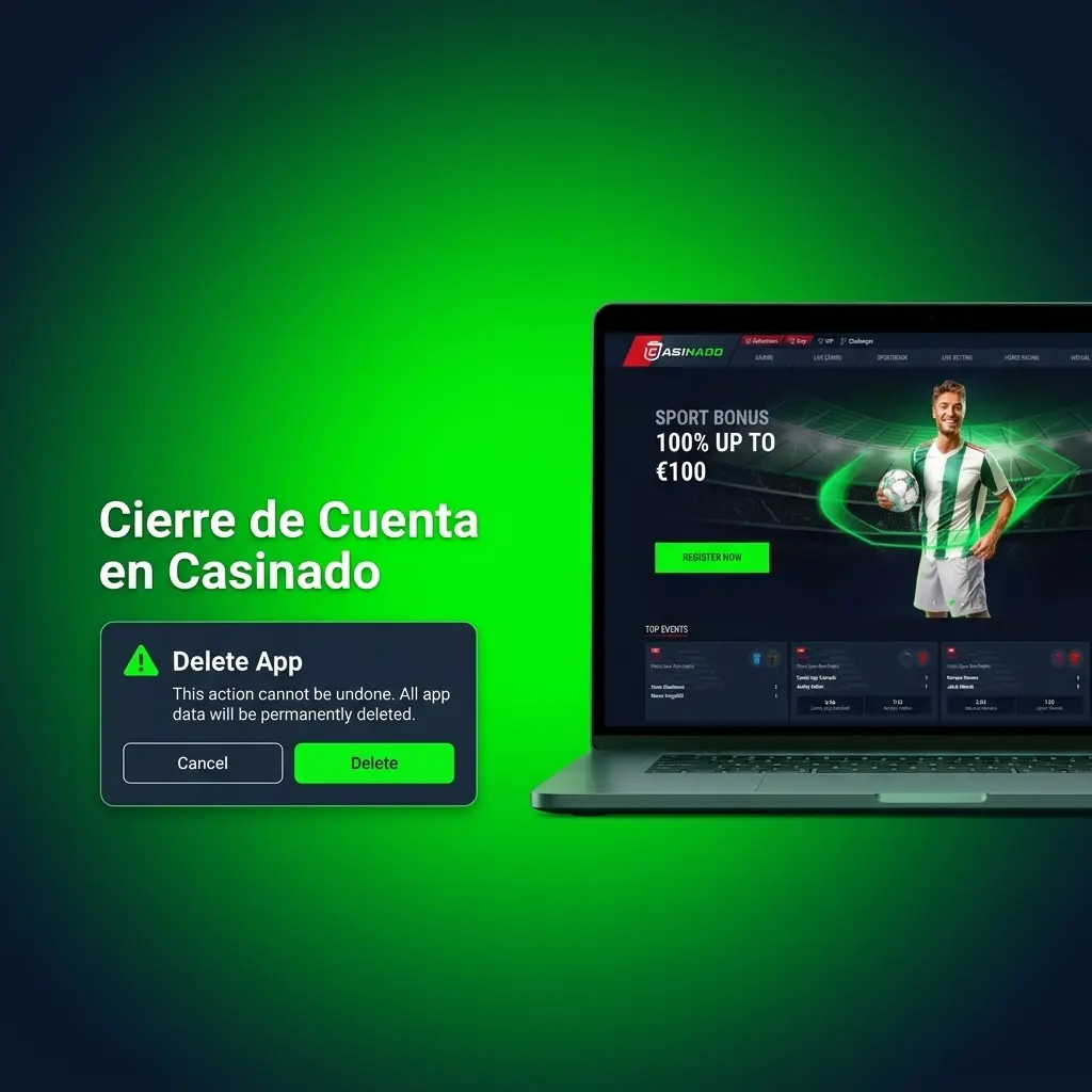 Pasos para cerrar tu cuenta en Casinado: configuración, autoexclusión y confirmación según normativa DGOJ.
