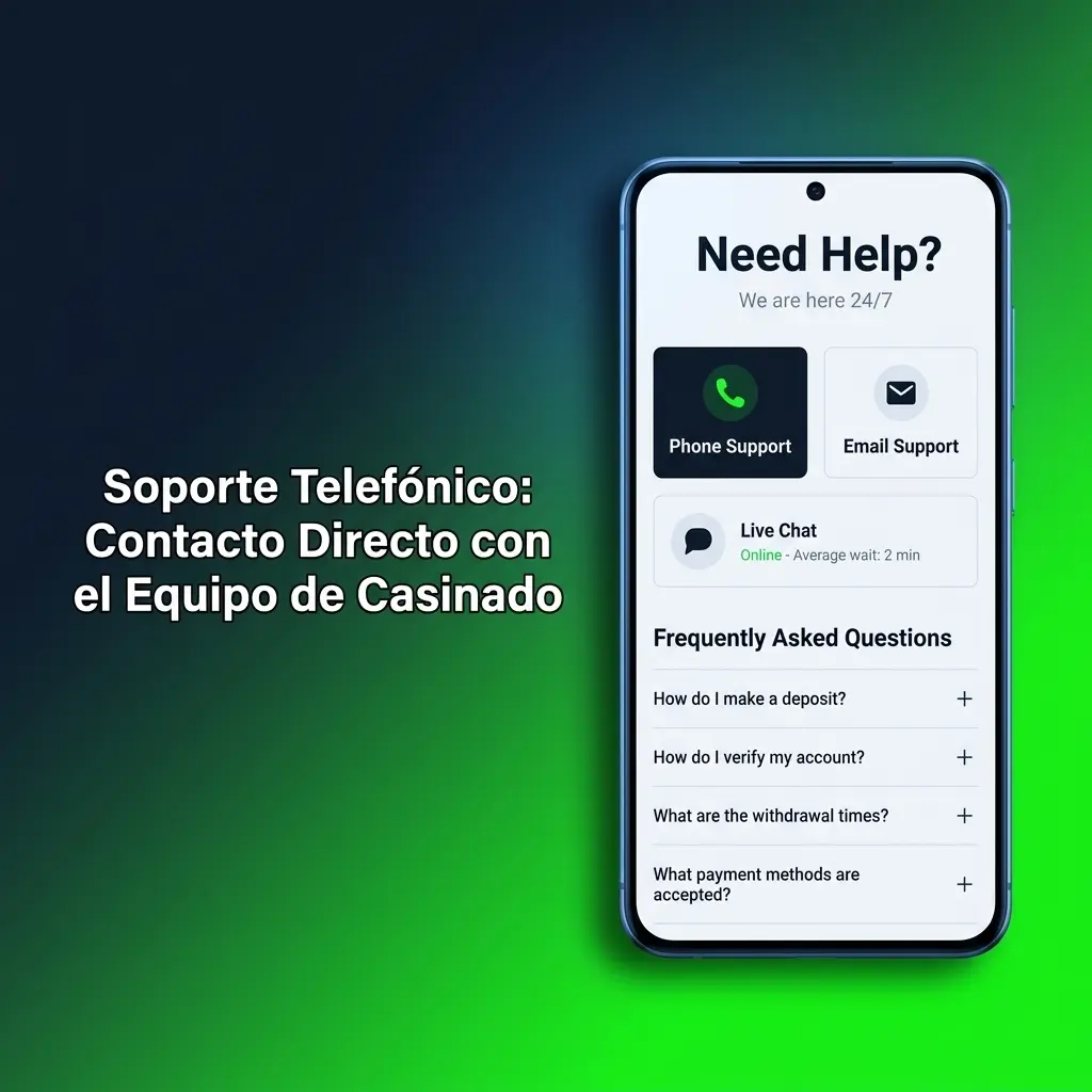 Soporte telefónico de Casinado para usuarios en España con atención directa al cliente en tiempo real