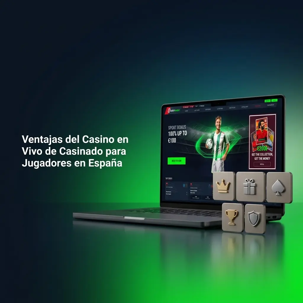 Casino en vivo de Casinado con crupieres reales, transmisión HD y mesas VIP para jugadores españoles